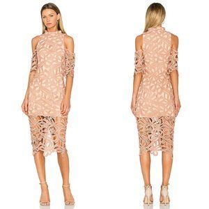 Elliatt Off Shoulder Chalk Pink Dress